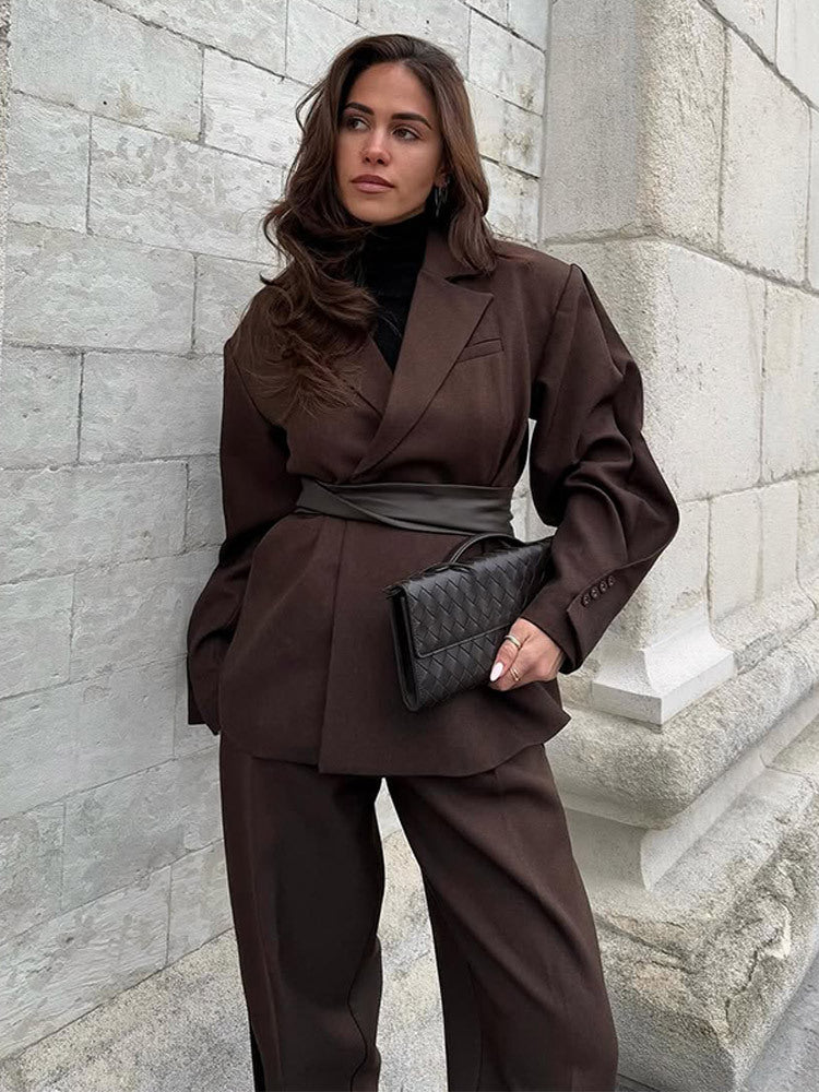 Damen elegantes Blazer Outfit R&B