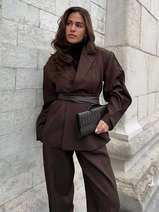 Damen elegantes Blazer Outfit R&B
