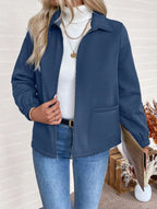 Damen Freizeitjacke mit Frontreißverschluss und praktischen Taschen R&B