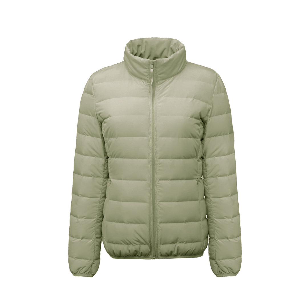 Damen Isolierte Steppjacke mit hohem Kragen und elastischen Bündchen R&B