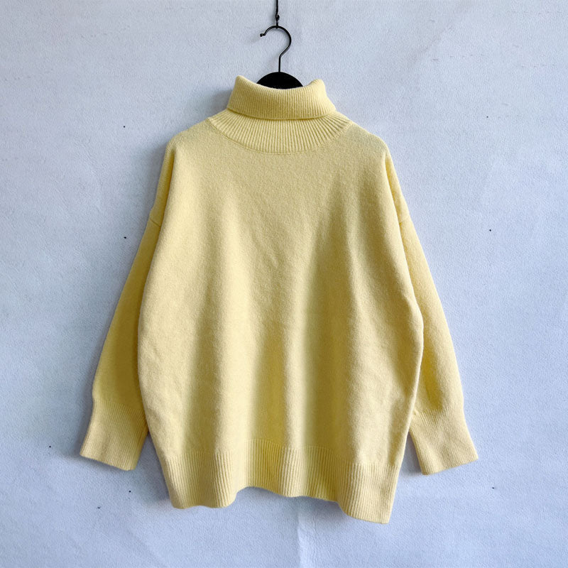 R&B | Einfarbiger Warmer Strickpullover Für Alltag