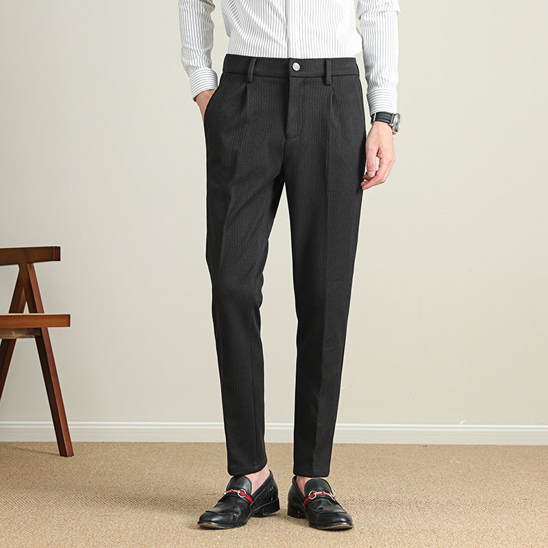 Herren Moderne Business-Hose mit eleganter Nadelstreifenoptik R&B