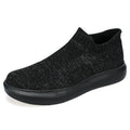 Damen Slip-On Sneakers mit atmungsaktivem Strickmaterial und rutschfester Sohle R&B