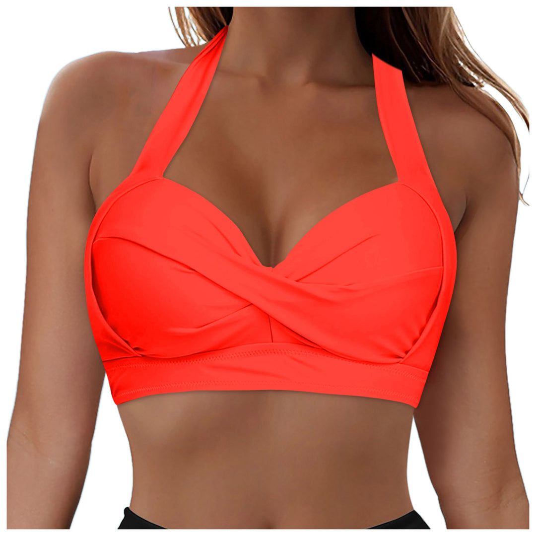 Damen Modisches Bikinioberteil mit Wickeldesign R&B