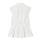 Damen ärmellose Bluse mit modernem Schnitt R&B
