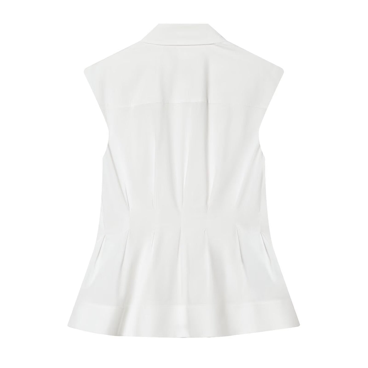 Damen ärmellose Bluse mit modernem Schnitt R&B