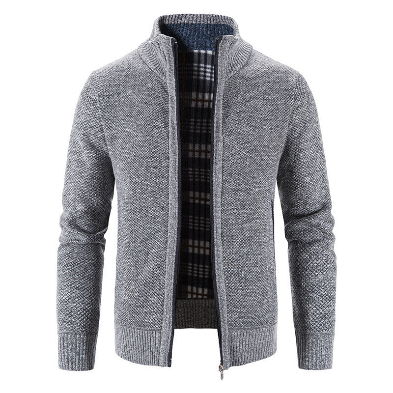 Herren Strickjacke mit innovativem wärmeisolierendem Innenfutter R&B