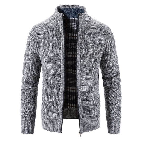 Herren Strickjacke mit innovativem wärmeisolierendem Innenfutter R&B