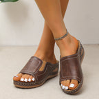 Damen Komfortable Mules mit verstellbarem Riemen