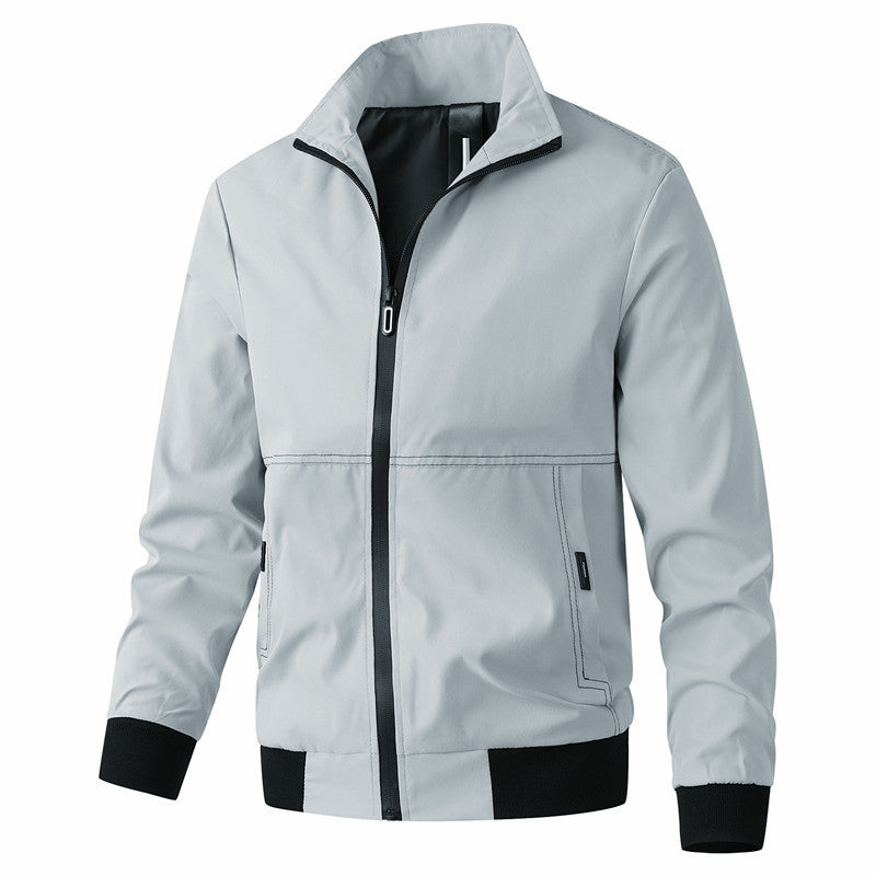 Herren sportive Übergangsjacke mit elastischen Bündchen und praktischen Reißverschlusstaschen R&B