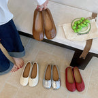 Damen Ballerina-Schuhe mit modischen Einschnitten und bequemer Sohle R&B