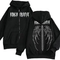 Damen Kapuzenjacke mit auffälligem Gothic-Design und bequemer Passform