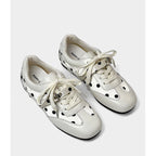 Damen sportliche Sneakers mit modischem Punktedesign R&B
