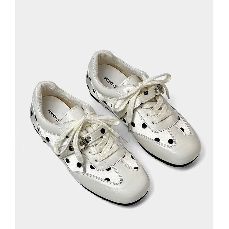 Damen sportliche Sneakers mit modischem Punktedesign R&B