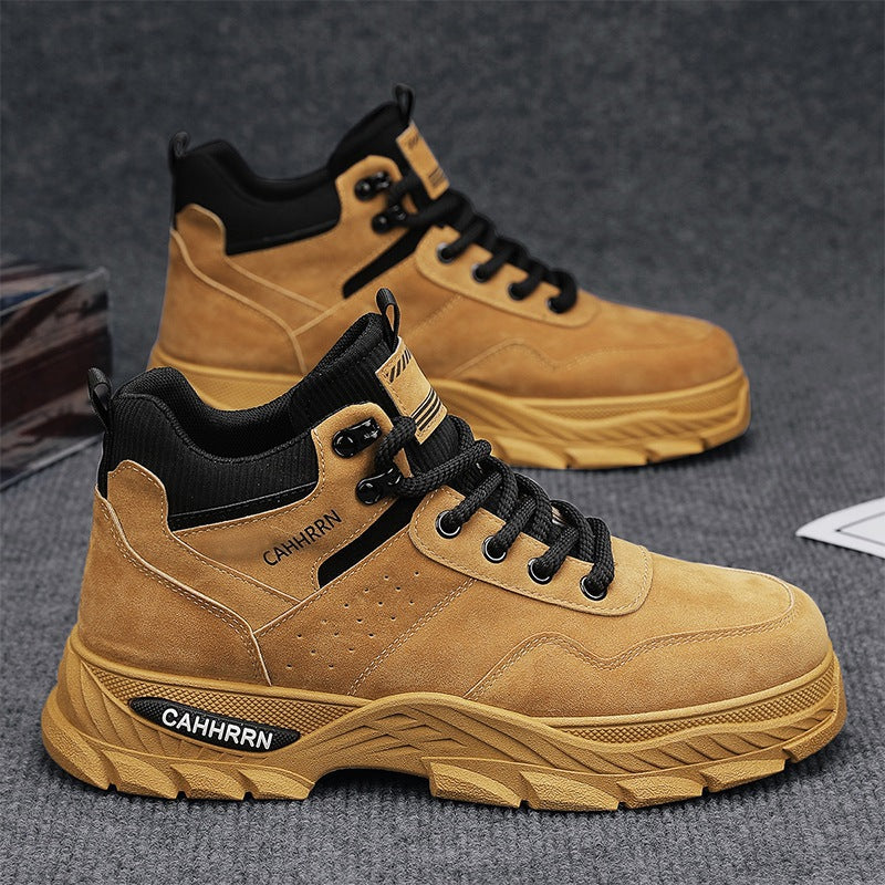 Herren robuste Freizeit-Wanderschuhe mit atmungsaktivem Obermaterial und rutschfester Sohle R&B