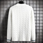 Damen Strickjacke mit Zopfmuster und Knopfdetails R&B