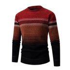 Herren modischer Pullover mit einzigartigem Strukturdesign und mehrfarbigem Muster