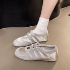 Damen bequeme Sneaker mit doppeltem Klettverschluss R&B