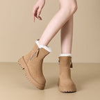 Damen Stiefeletten mit isolierendem Innenfutter und robustem Profilsohle R&B