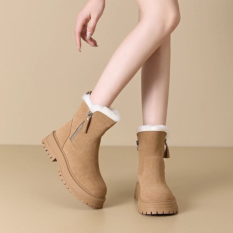 Damen Stiefeletten mit isolierendem Innenfutter und robustem Profilsohle R&B