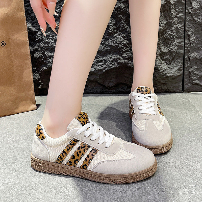 Damen modische Sneakers mit einzigartigem Leo-Design und bequemer Sohle R&B