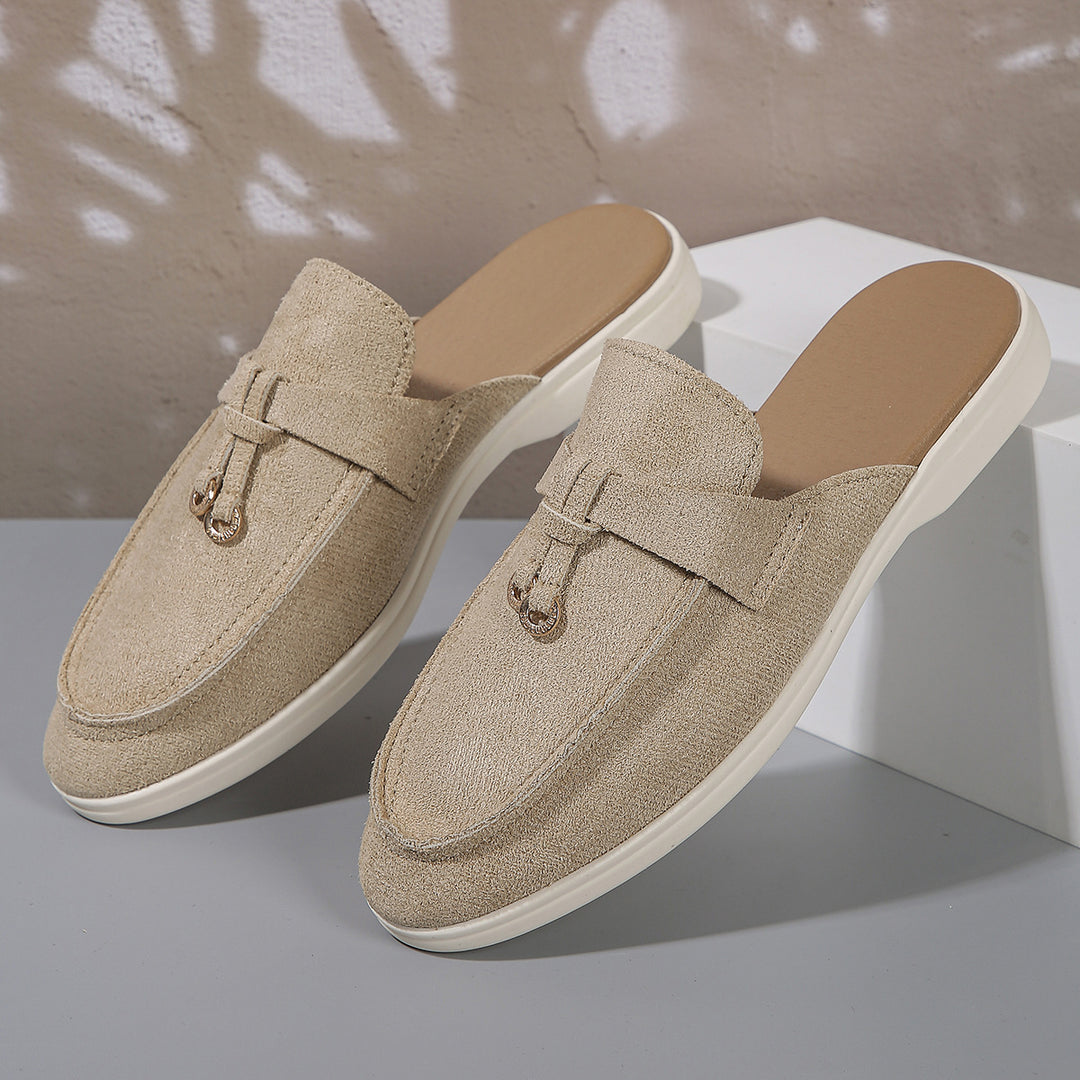 Damen Mokassin-Pantoletten mit elegantem Design und hochwertiger Oberflächenstruktur R&B
