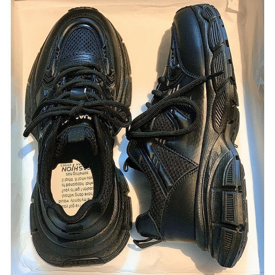 Damen Sportliche Trend Sneaker mit dicker Sohle und atmungsaktivem Obermaterial R&B
