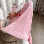 Damen Weiche Strickhose mit Zopfmuster