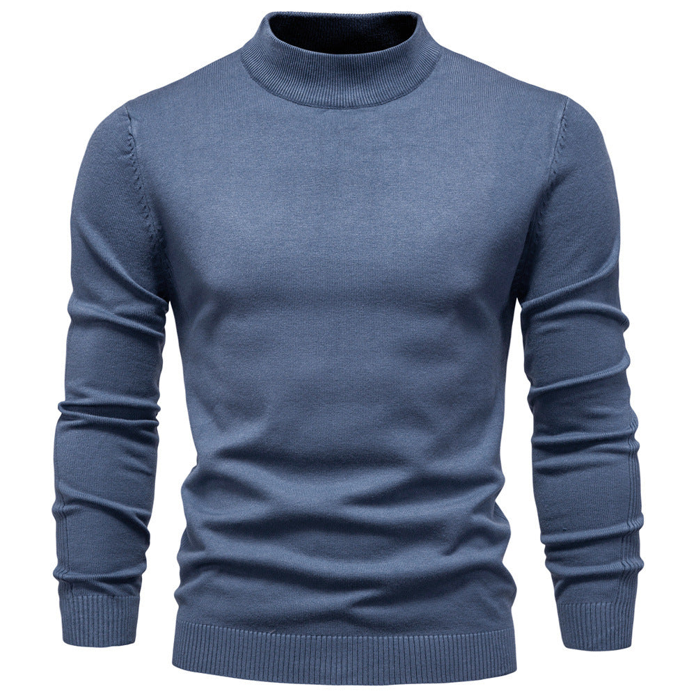 Herren Rollkragenpullover aus weichem Strickmaterial mit feiner Rippstruktur R&B