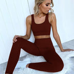 Damen Sportleggings mit hohem Taillenbund und figurformendem Design R&B