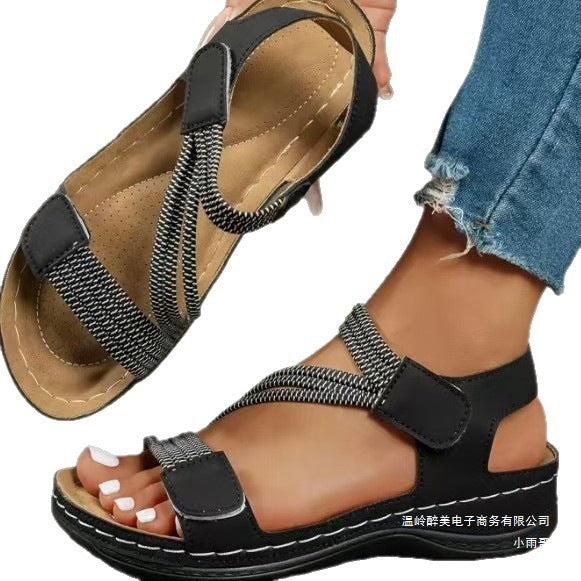 Damen orthopädische Sommer-Sandalen mit verstellbarem Riemendesign und komfortablem Fußbett R&B