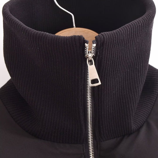 Damen modische Steppjacke mit hohem Kragen und praktischen Reißverschlusstaschen R&B