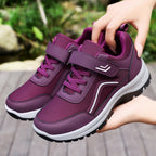 Damen Sportliche Fitness-Sneaker mit verstellbarem Klettverschluss und atmungsaktivem Mesh-Obermaterial R&B