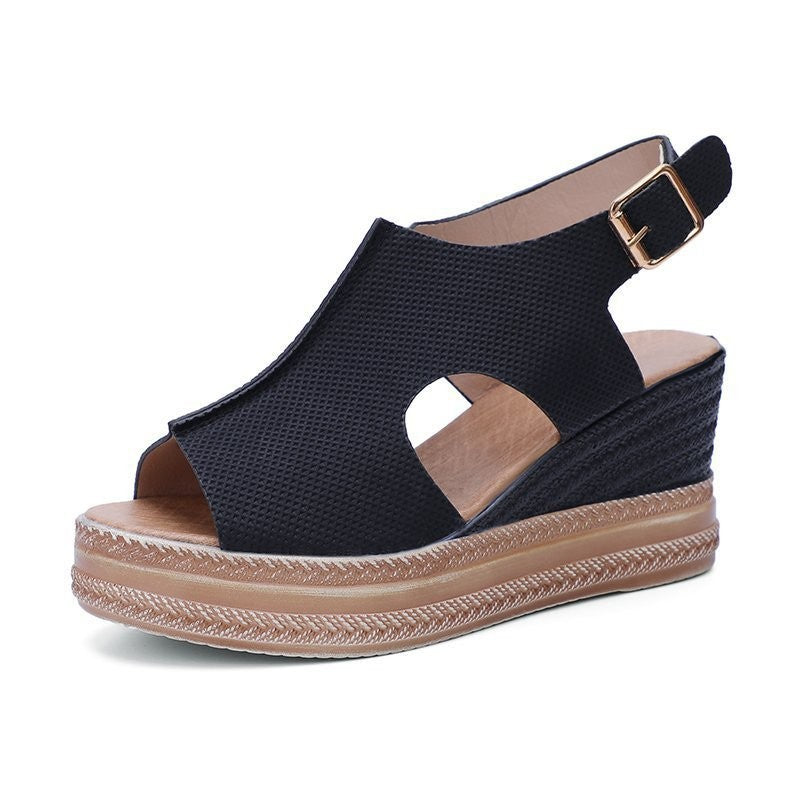 Damen Plattform Sandalen