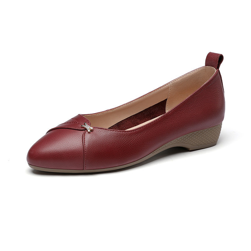 Damen bequeme Ballerinas mit modischem Riemen und elegantem Detail R&B
