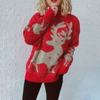 R&B | Weihnachtlicher Strickpullover Mit Festlichem Motiv