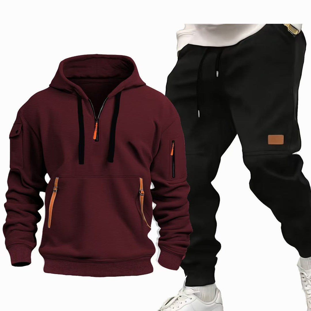 Herren Funktions-Hoodie und Jogginghose Set R&B