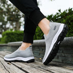 Damen Hochqualitative Slip-On Sneakers mit elastischem Obermaterial und rutschfester Sohle R&B