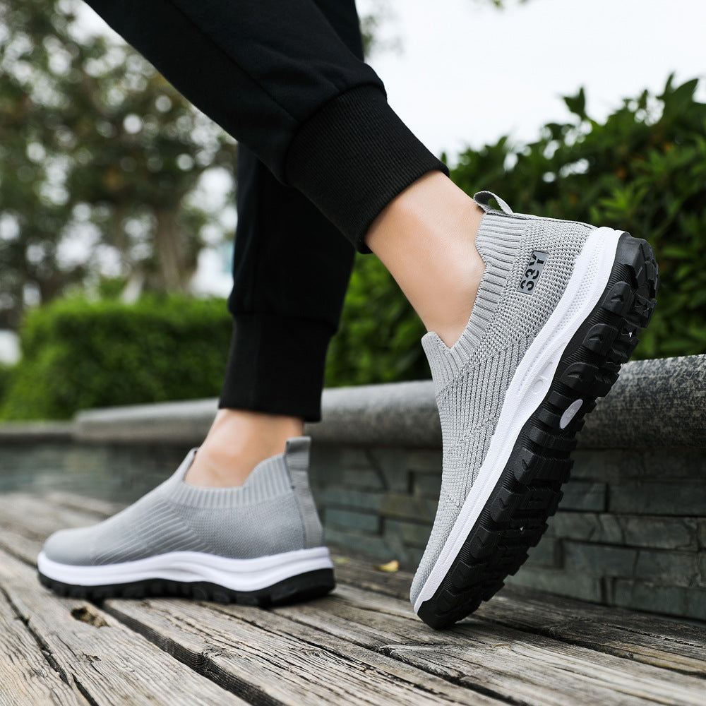 Damen Hochqualitative Slip-On Sneakers mit elastischem Obermaterial und rutschfester Sohle R&B