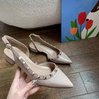 Damen Slingback-Pumps mit modischen Nieten R&B