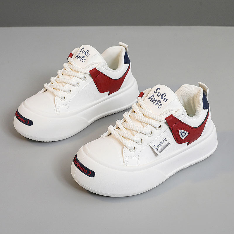 Damen Sneakers mit modischem Design und erhöhter Plateau-Sohle R&B