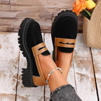 Damen Modische Loafer mit robuster Gummisohle R&B