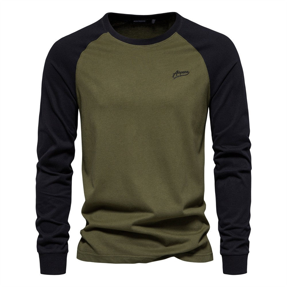 Herren Langarmshirt mit markantem Raglan-Design