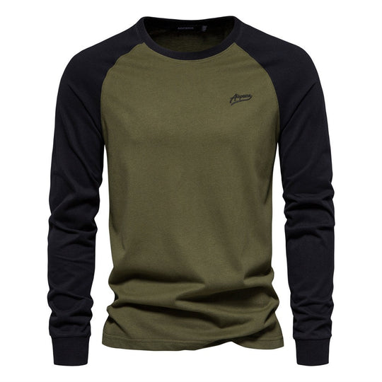 Herren Langarmshirt mit markantem Raglan-Design R&B