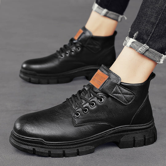 Herren robuste Schnürstiefel mit verstellbarem Riemen R&B