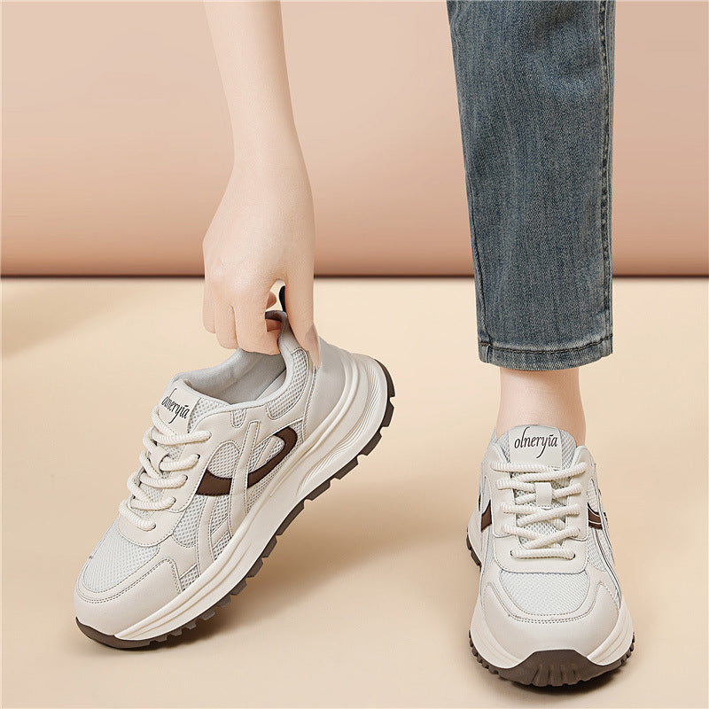 Damen Sportliche Komfort-Sneaker mit atmungsaktiver Oberfläche und dämpfender Laufsohle R&B