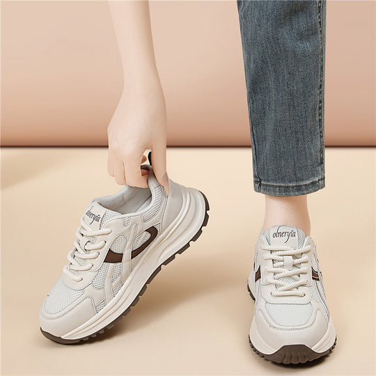 Damen Sportliche Komfort-Sneaker mit atmungsaktiver Oberfläche und dämpfender Laufsohle R&B
