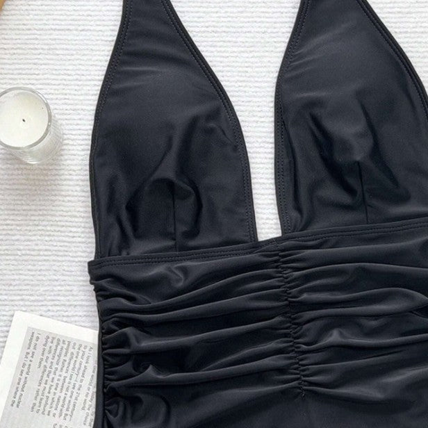 Damen Eleganter Monokini mit Raffungen R&B