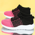 Damen Sportliche Stricksneaker mit elastischem Schaft und rutschfester Sohle