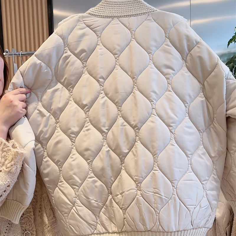 Damen Steppjacke mit Rüschendetails und Taschen R&B